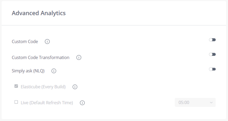 Admin FeatMgmt AdvancedAnalytics