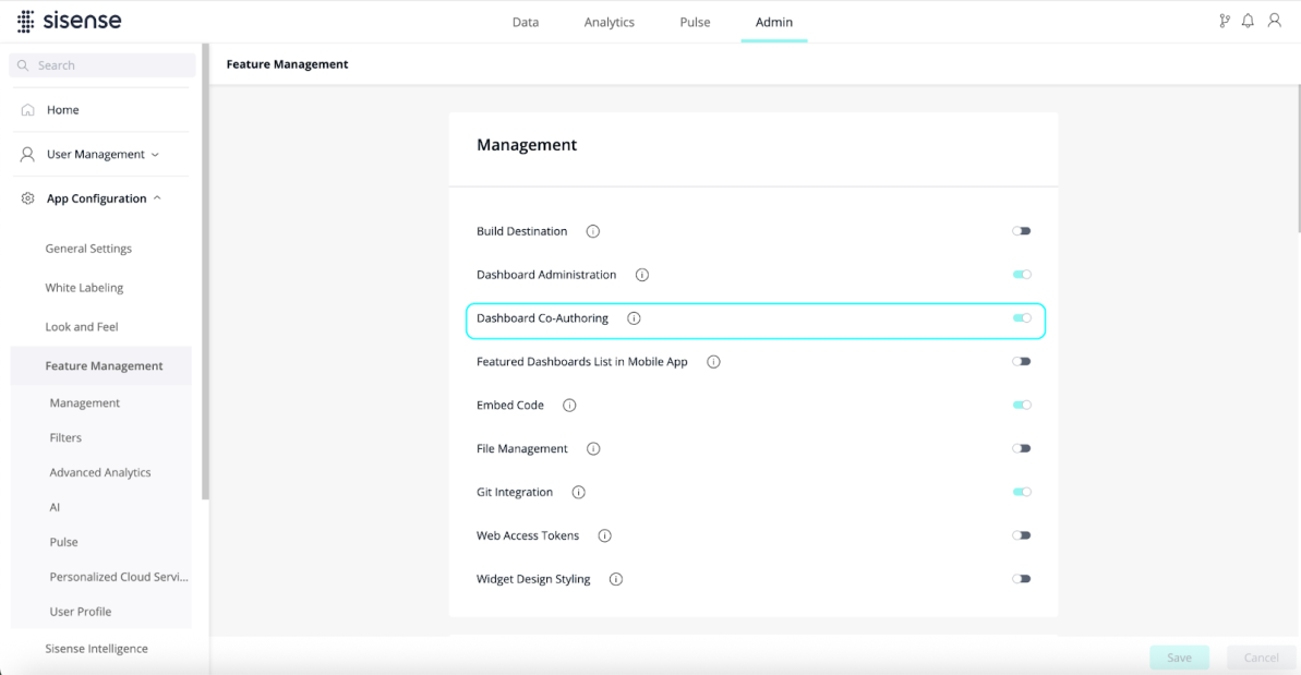 Admin FeatMgmt DashCoAuth