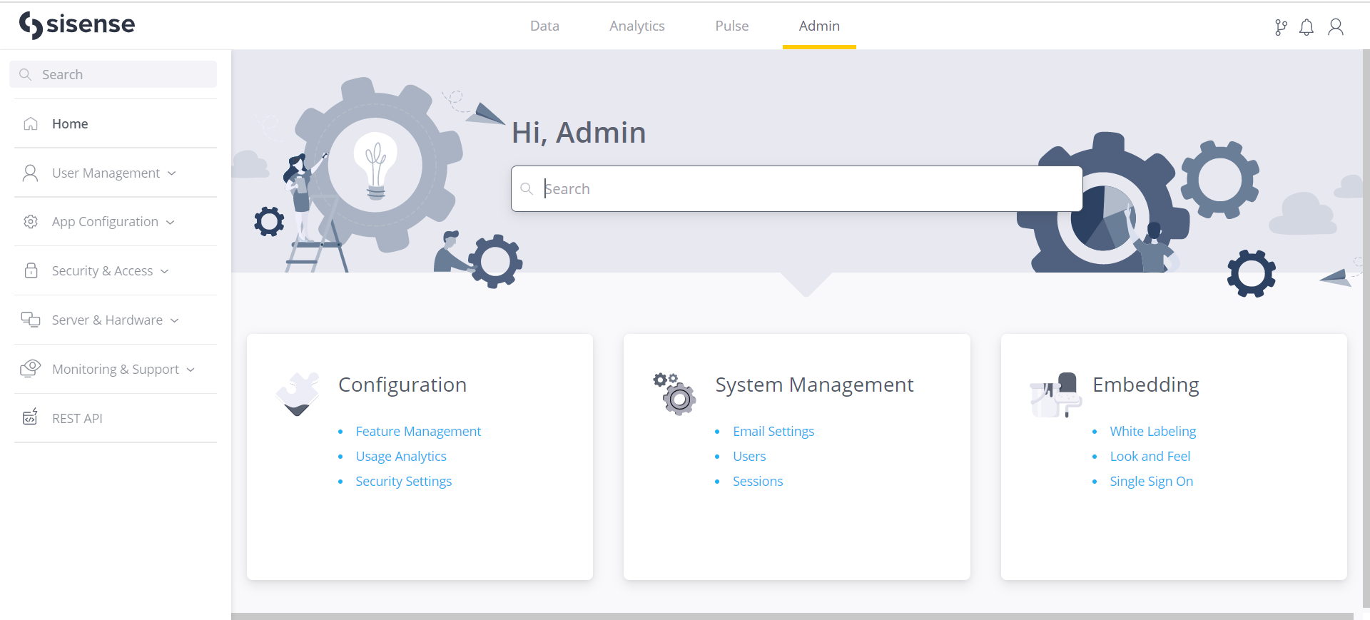 Admin Homepage
