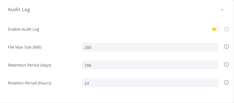 AuditLogSettings