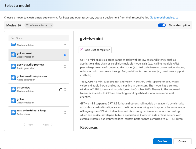 Azure SelectModel