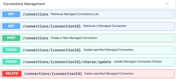 ConnMgmt APIs