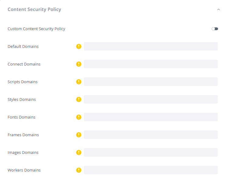 ContentSecurityPolicySettings
