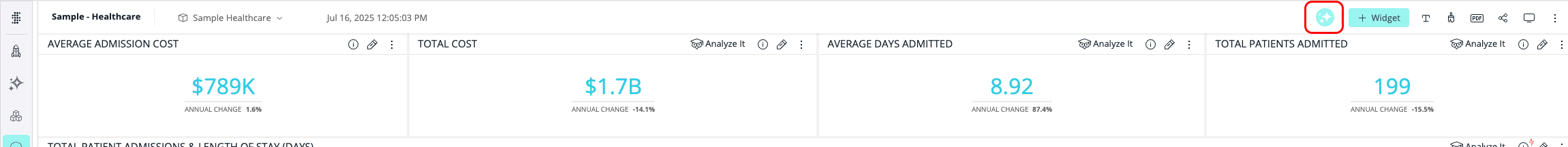 DashboardToolbar Assistant