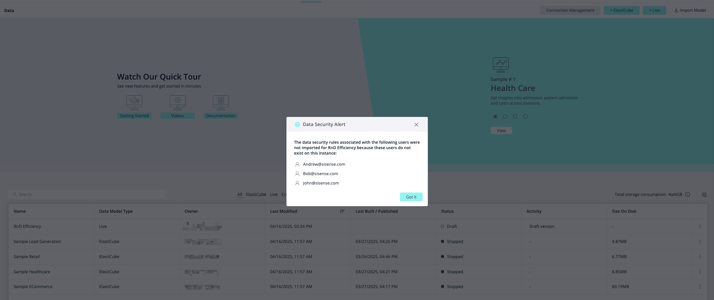 DataSecurityAlert msg