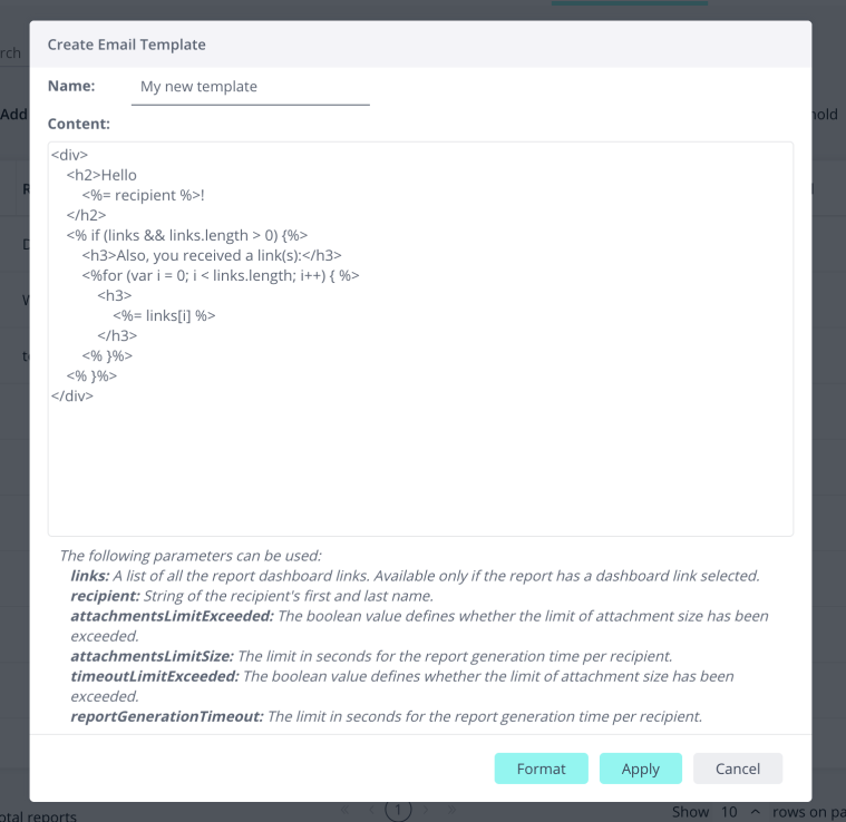EmailTemplate