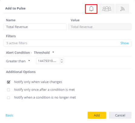 Pulse additional options
