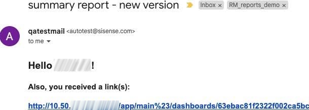 ReportMgr SummaryEmail