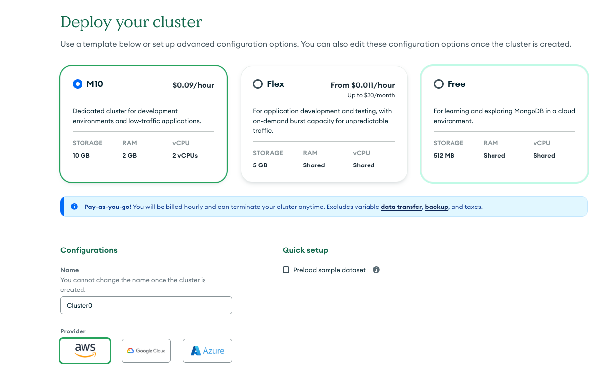 VDB DeployCluster