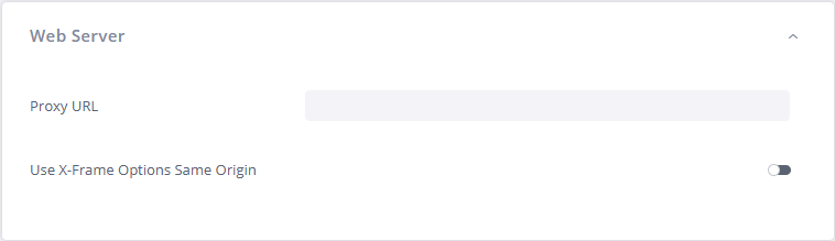 WebServerSettings