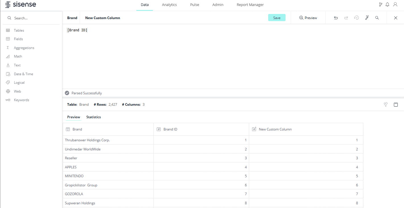 Add custom colum sql