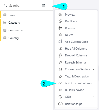 Add custom column