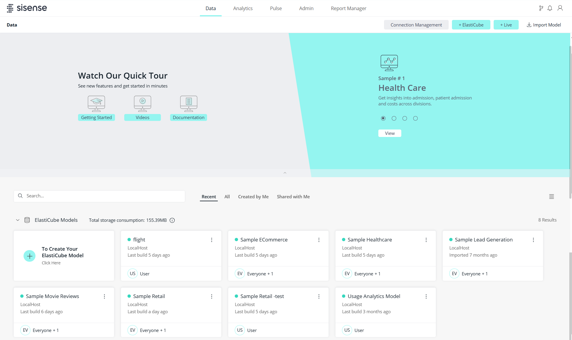Analytics tab
