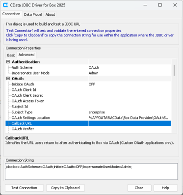 Connection string builder