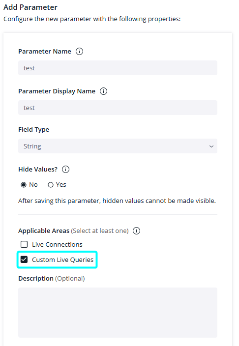 Custom live queries