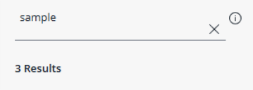 Dashboard search bar