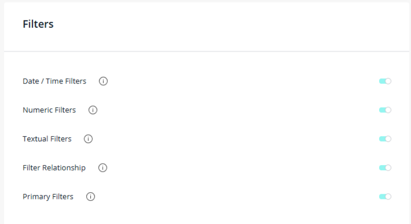 Feature management filters