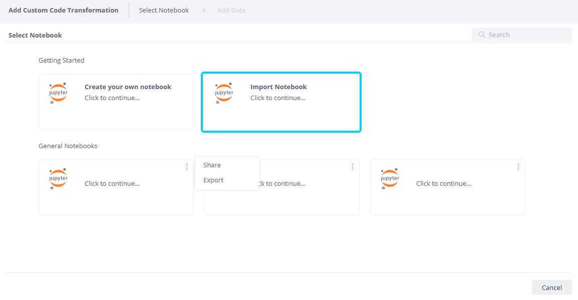 Jupyter import notebook