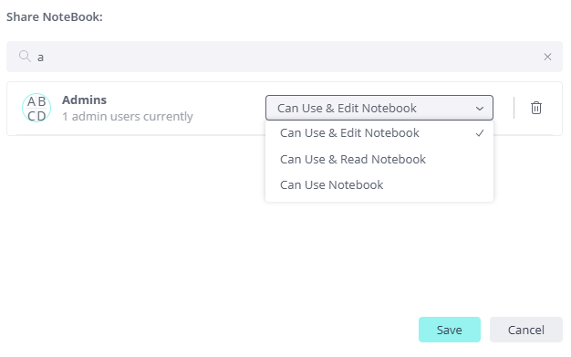 Jupyter share notebook permissions