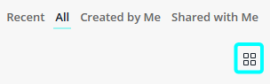 List tile view toggle