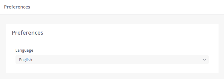 My profile preferences