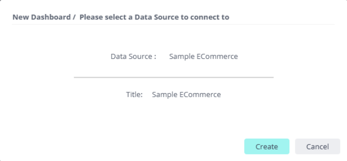 New dashboard data source