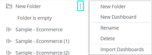 Organizing dashboards