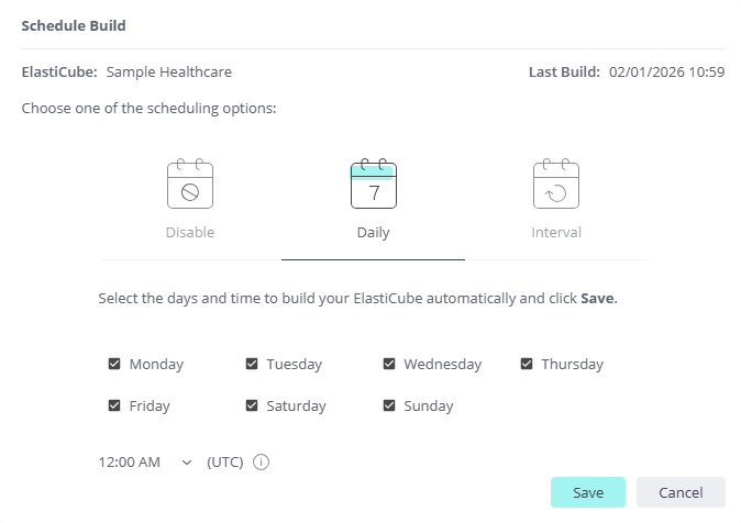 Scheduled build