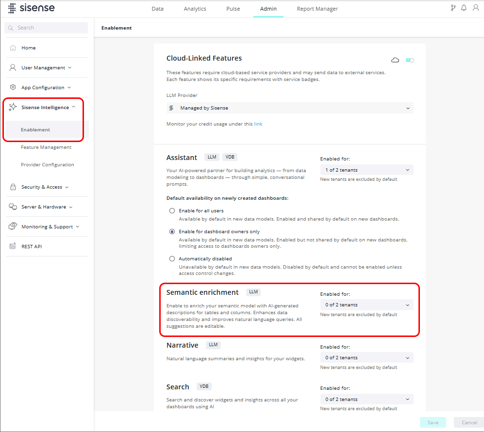 Admin Intelligence Enablement SemanticEnrichment