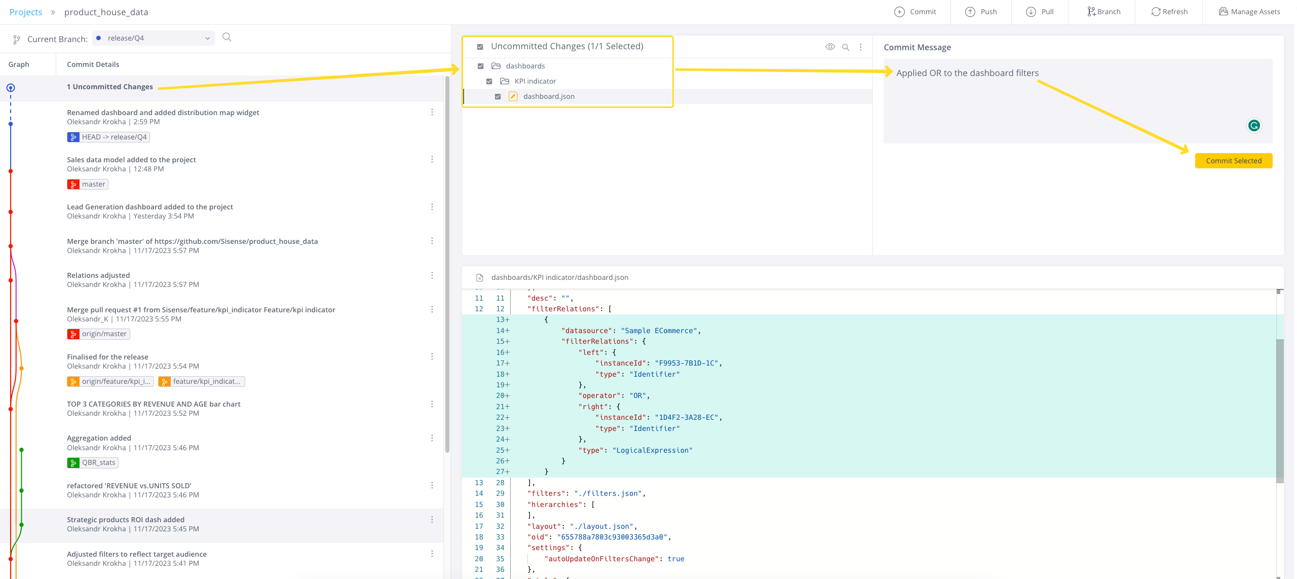 Working with Git Integration Projects
