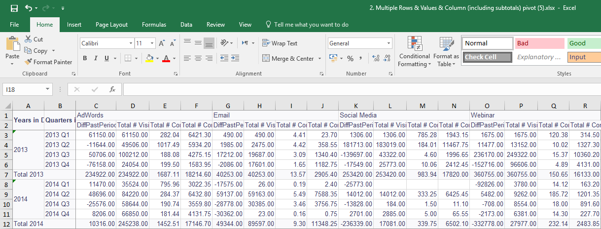 Exporting Pivot Tables To Excel